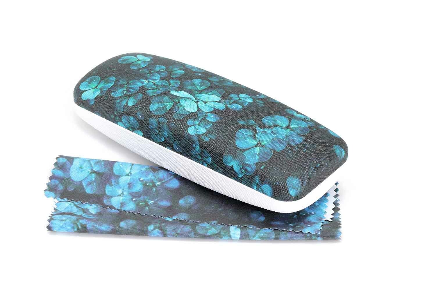 Акссесуар Футляр OPTICMASTER ТН-6 PU цветы бирюзовые + салфетка Ж