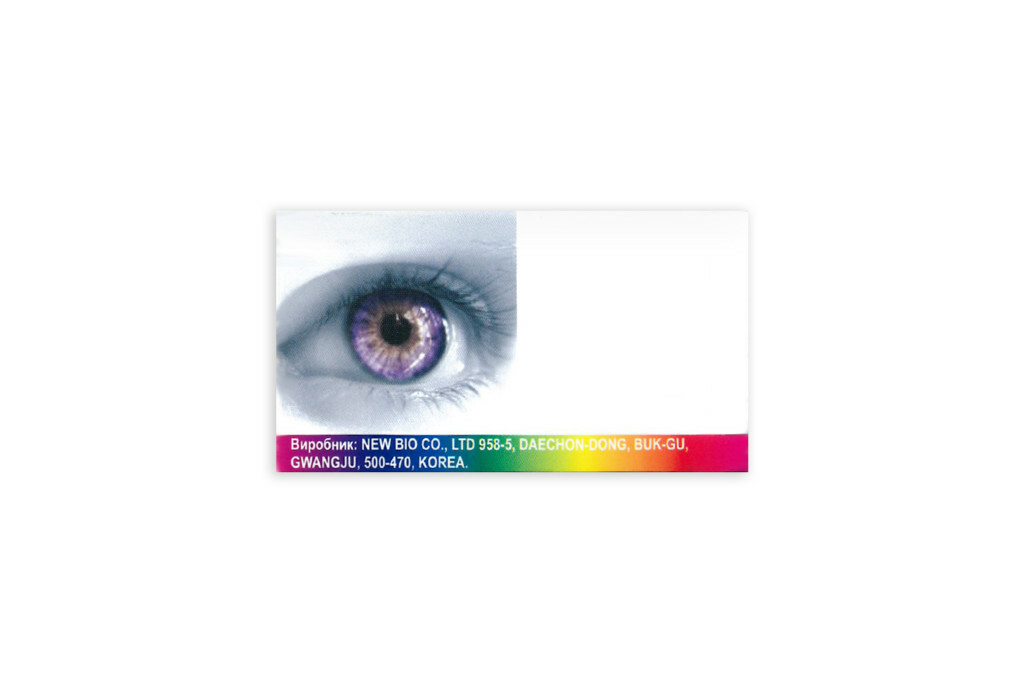Контактная линза 0 r8,6 d14 45% Fusion Fusion Brilliant Blue New Bio co., Ltd. Gwangiu-City материал:2- hema, mvp, mma ( terpolymer) частота замены:ежеквартально