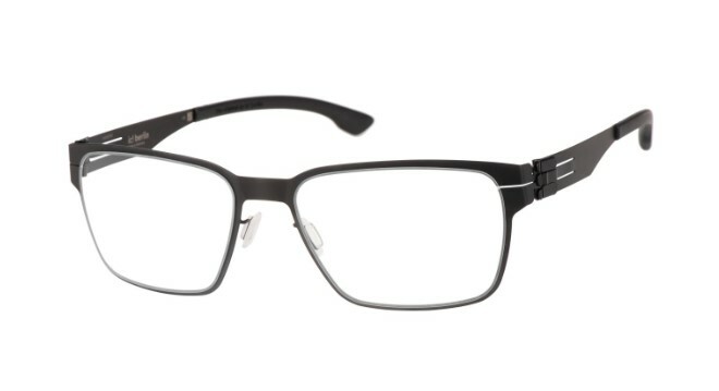 Оправа корригирующая Ic!berlin OSCAR-BLACK металл M + футляр + салфетка