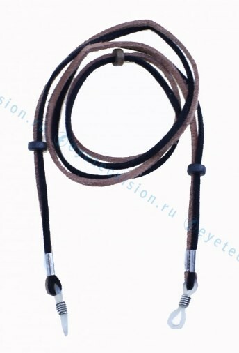 Акссесуар Шнурок для очков кожанный (черный), 60 см