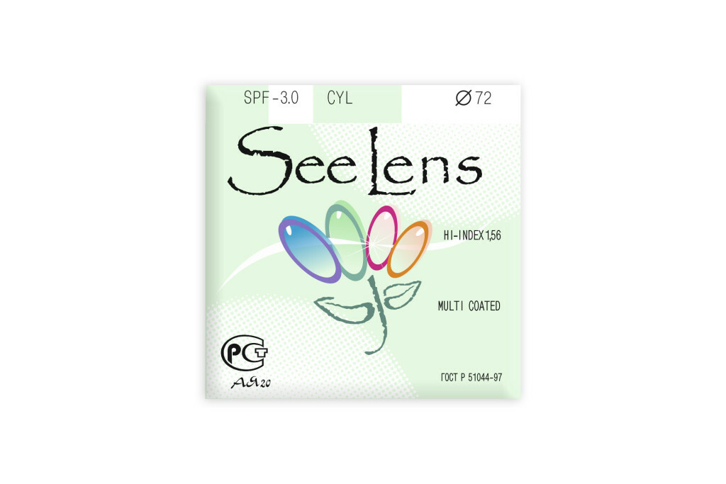 Линза очковая стигматическая +2,75 d61-65 i1,56 полимерная SeeLens TS-46 HMC Huaming Optical Co. Ltd