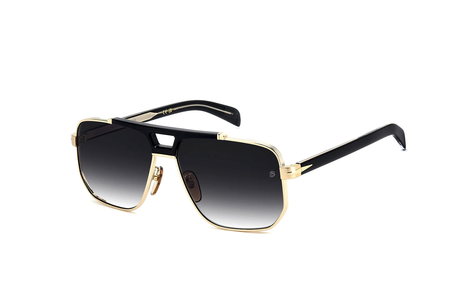 David Beckham DB 7157/S-RHL металл M UV + футляр + салфетка